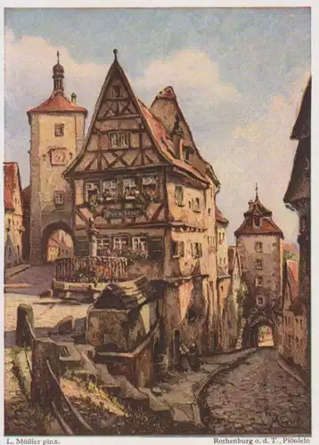 Rothenburg ob der Tauber Plönlein nach Ludwig Mößler ngl 215.854