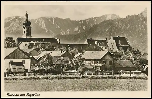 Murnau Panorama mit Zugspitze gl1952 138.381