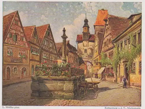 Rothenburg ob der Tauber Markusturm nach Ludwig Mößler ngl 215.845