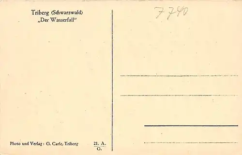 Triberg Der Wasserfall ngl 140.919