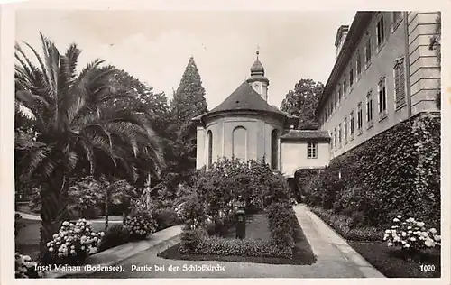 Insel Mainau (Bodensee) Partie bei der Schlosskirche gl1932 140.931