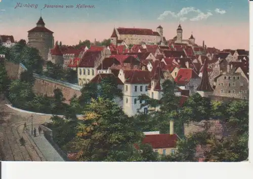 Nürnberg Panorama vom Hallertor feldpgl1916 217.136