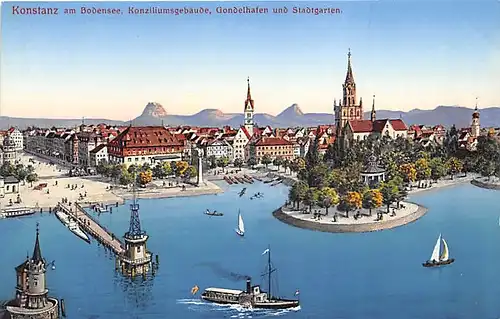 Konstanz a.B. Panorama Uferblick ngl 140.980