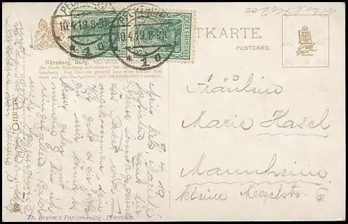 Nürnberg Die Burg gl1919 138.491