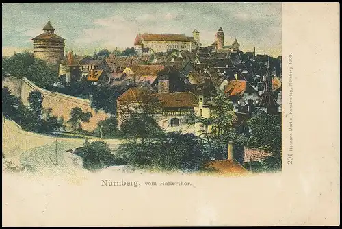 Nürnberg vom Hallertor ngl 138.540