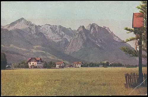 Garmisch Blick auf die Alp-und Zugspitze gl1942 137.211