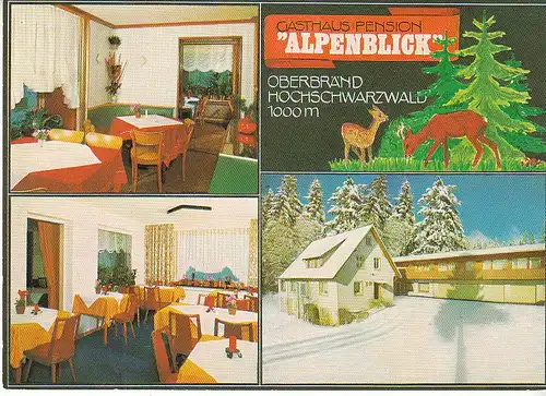 Oberbränd Schwarzwald Gasthaus Alpenblick ngl C9944