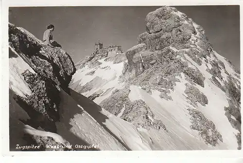 Zugspitze West- und Ostgipfel gl1934 C7992