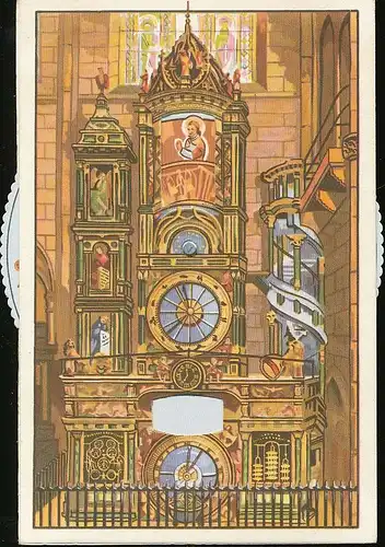 Mechanische Karte: Straßburg Astronomische Münsteruhr ngl 138.674