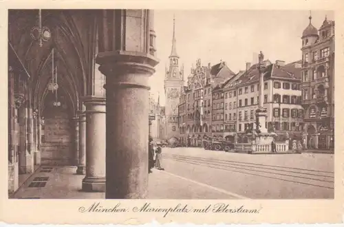 München - Marienplatz mit Petersturm ngl 216.266