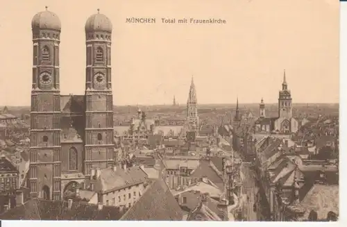 München - Stadtpanorama mit Frauenkirche ngl 216.416