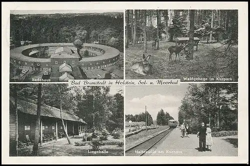 Bad Bramstedt in Holstein Badehaus Haltestelle Liegehalle gl1958 138.699