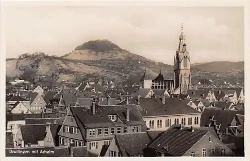 Reutlingen Panorama mit Achalm gl1936 142.472