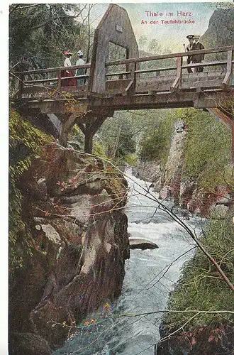 Thale i.H. An der Teufelsbrücke gl1908 C7947