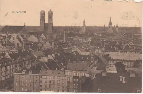 München - Stadtpanorama feldpgl1916 216.297