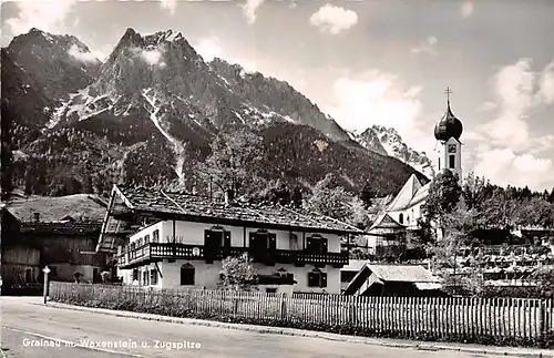 Grainau Stadtpartie mit Kirche gl1957 143.660