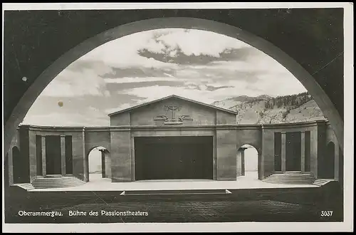 Oberammergau - Passionsspieltheater Bühne gl1938 137.854