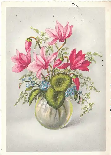 Vase mit Blumen gl1960 C8526