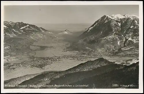 Garmisch-Partenkirchen und Loisachtal Blick vom Kreuzeck ngl 137.316