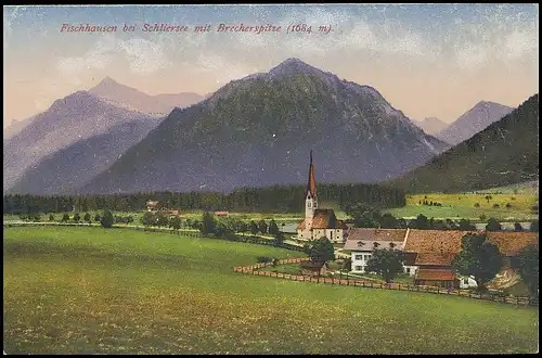 Fischhausen bei Schliersee mit Brecherspitze ngl 138.849