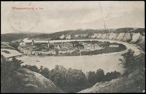 Wasserburg am Inn Panorama gl1912 138.249