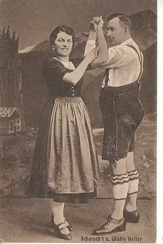 Schorch'l und Wally Heller gl1921 C8547