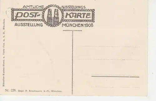 München - Ausstellung 1908 Deckengemälde ngl 216.362