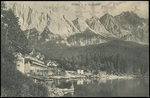 Garmisch-Partenkirchen Eibsee gegen die Zugspitze ngl 137.331