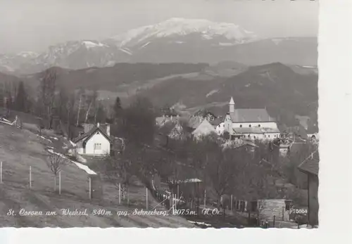 St. Corona am Wechsel Panorama gegen Schneeberg ngl 217.260