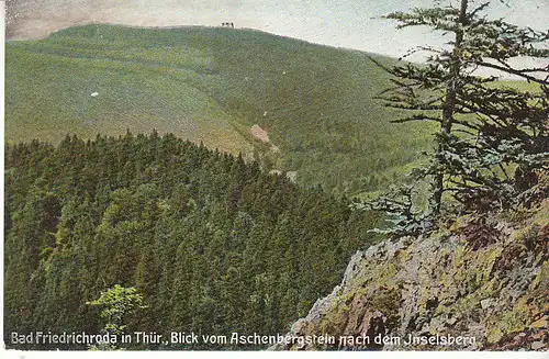 Friedrichroda Blick vom Aschenberg zum Inselsberg bahnpgl1908 C8032