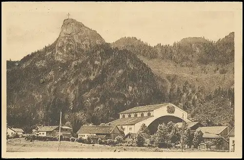 Oberammergau - Passionsspielhaus gegen den Kofel ngl 137.912