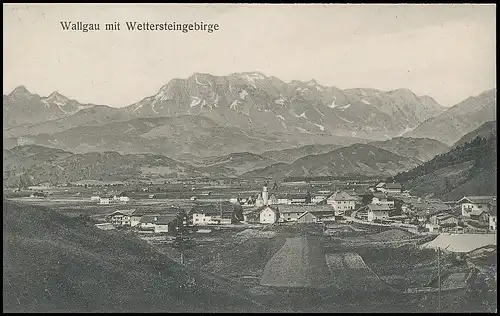 Wallgau Panorama mit Wettersteingebirge ngl 138.320