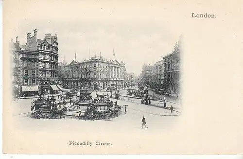 GB London Picadilly Circus vor 1900 ngl C9061