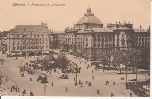 München Karlsplatz und Justizpalast ngl 216.487