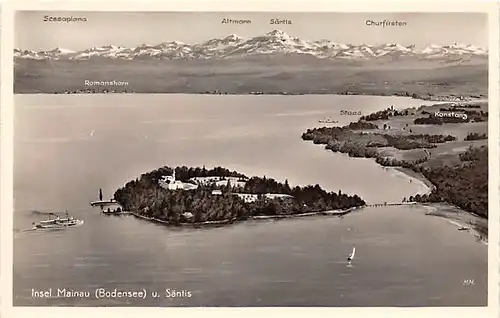 Insel Mainau (Bodensee) und Säntis ngl 144.735