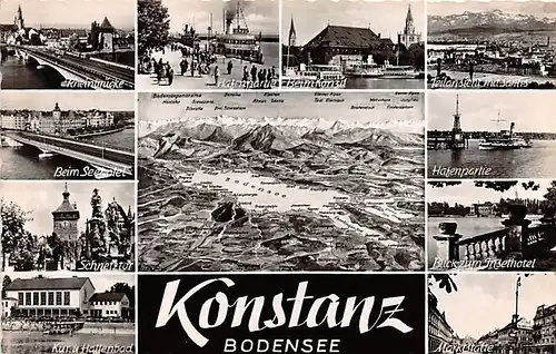 Konstanz (Bodensee) Mehrbildkarte gl1960 144.746