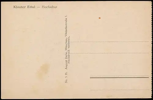 Kloster Ettal Hochaltar ngl 138.367