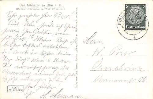 Ulm a.D. Münster gl1934 142.729