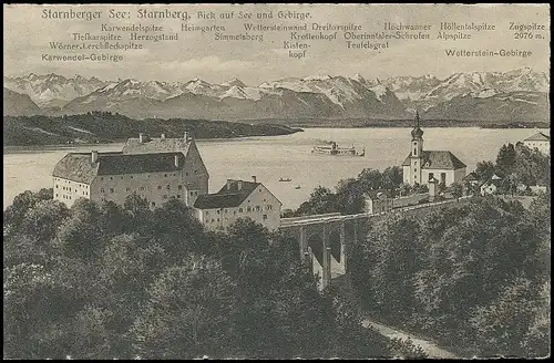 Der Starnbergersee Starnberg Panorama gl1931 139.346