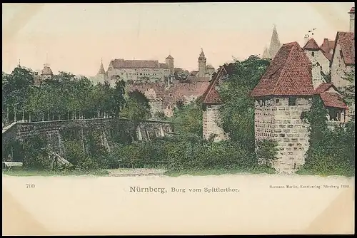Nürnberg Burg vom Spittlertor ngl 138.525