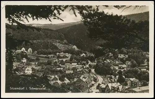 Sitzendorf im Schwarzatal Panorama gl1955 139.154