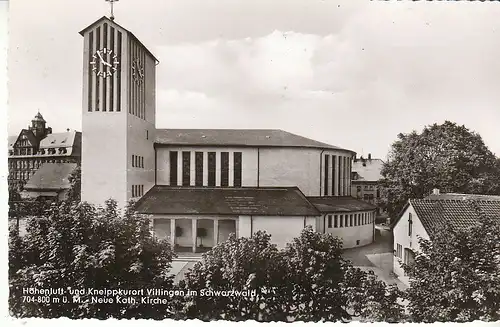 Villingen Schwarzwald Neue Katholische Kirche gl1953 D0142
