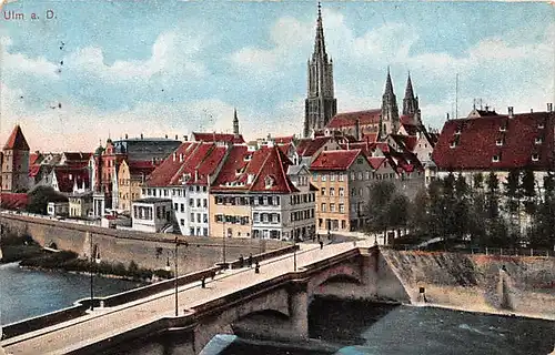 Ulm a.D. Blick zur Stadt gl1910 142.774
