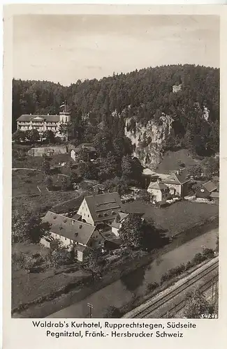 Fränk.Schweiz Rupprechtstegen Waldrab's Kurhotel gl1935 C8347