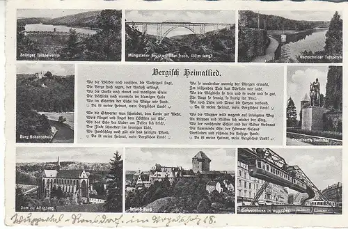 Bergisch Heimatlied Bilder und Text gl1940 C7987