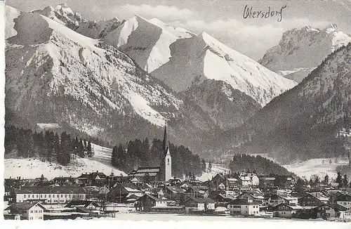 Oberstdorf Allgäu mit Krottenspitzen, Fürschießer und Kratzer gl1967 C8138