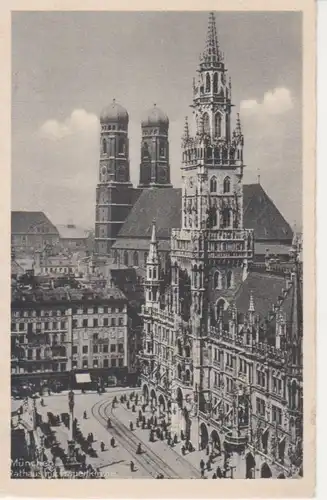 München - Rathaus mit Frauenkirche ngl 216.557