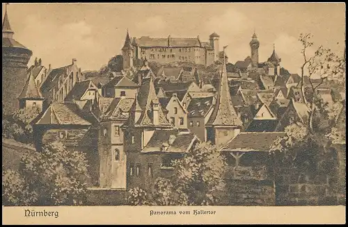 Nürnberg Panorama vom Hallertor ngl 138.505