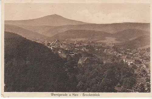 Wernigerode/Harz Brockenblick gl1910 C8172