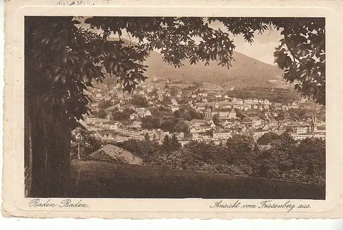 Baden-Baden vom Friesenberg aus gl1932 D0249